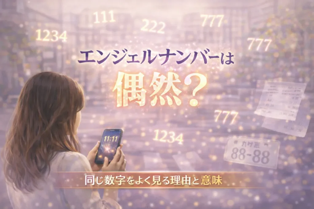 エンジェルナンバーは偶然？同じ数字をよく見る理由とスピリチュアルな意味