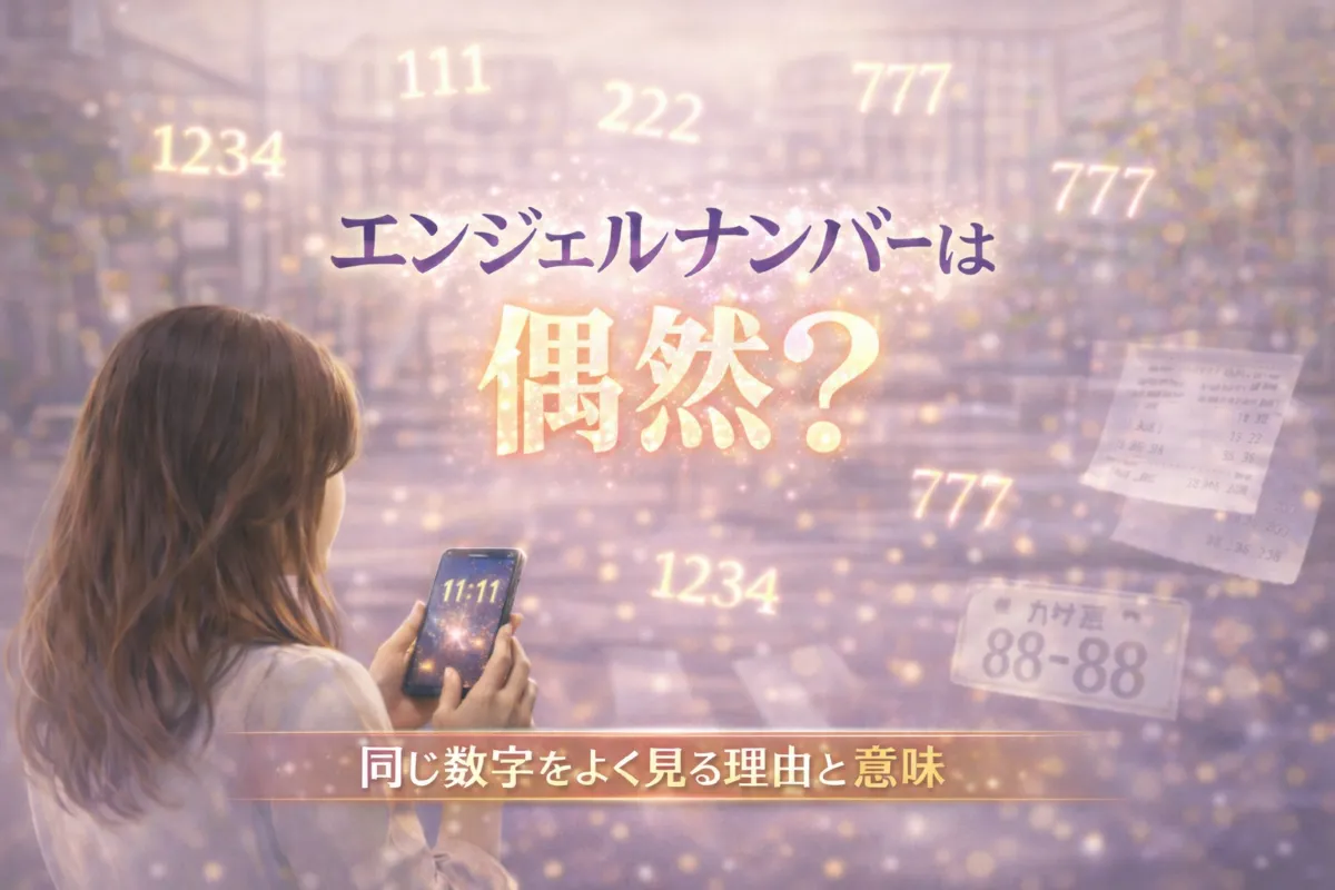 エンジェルナンバーは偶然？同じ数字をよく見る理由とスピリチュアルな意味