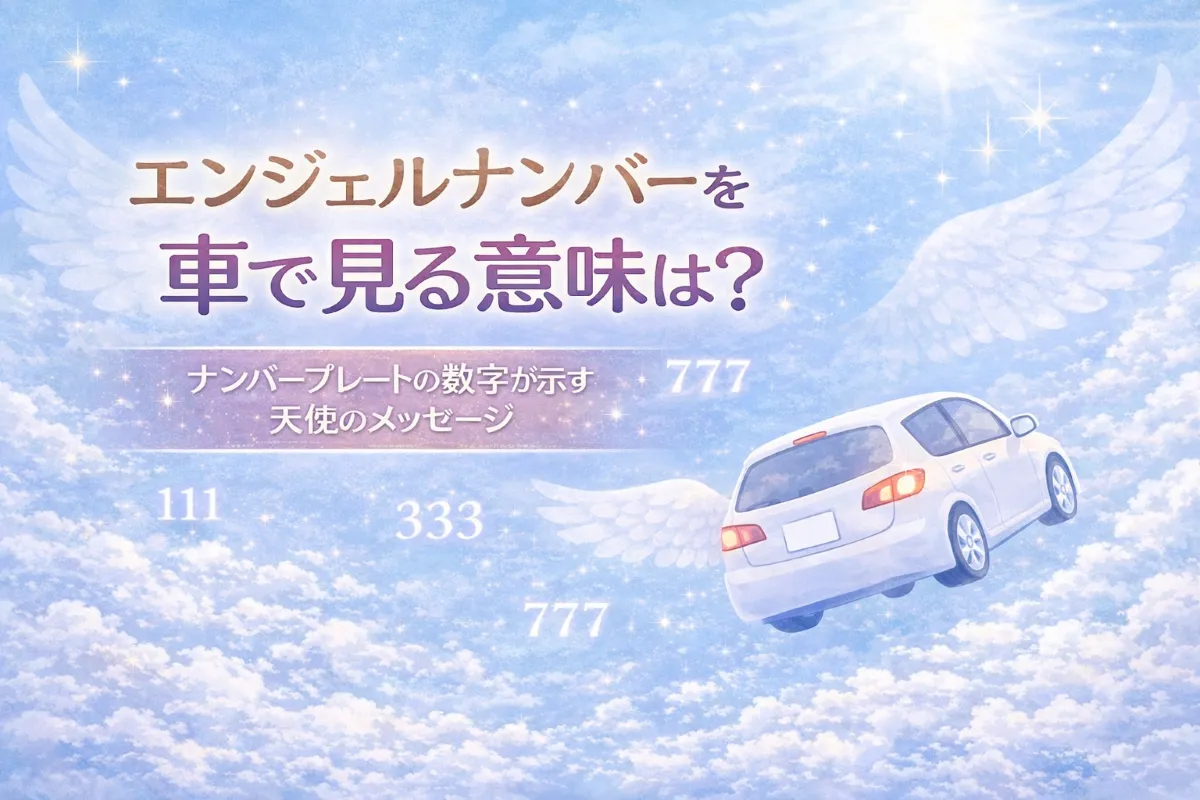 エンジェルナンバーを車で見る意味は？ナンバープレートの数字が示す天使のメッセージ