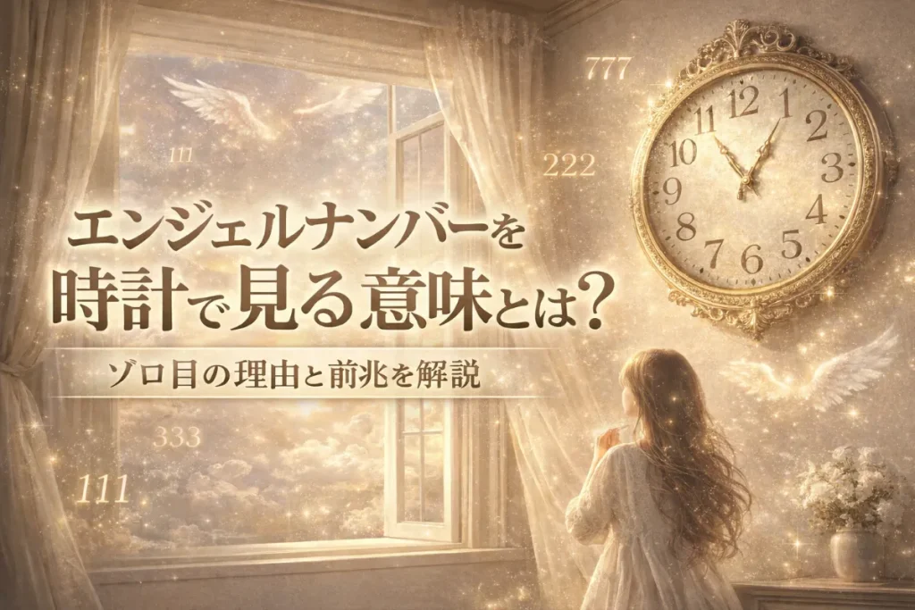 エンジェルナンバーを時計で見る意味｜ゾロ目になる理由と前兆を解説