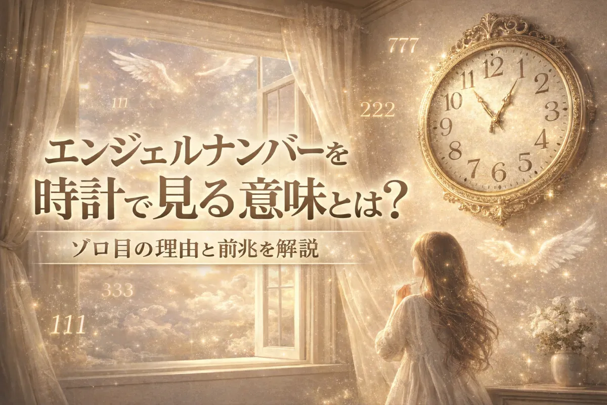 エンジェルナンバーを時計で見る意味｜ゾロ目になる理由と前兆を解説