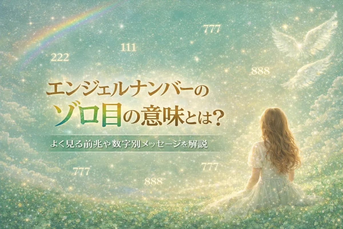 エンジェルナンバーのゾロ目の意味とは？よく見る前兆や天使からのサイン、数字別メッセージを解説