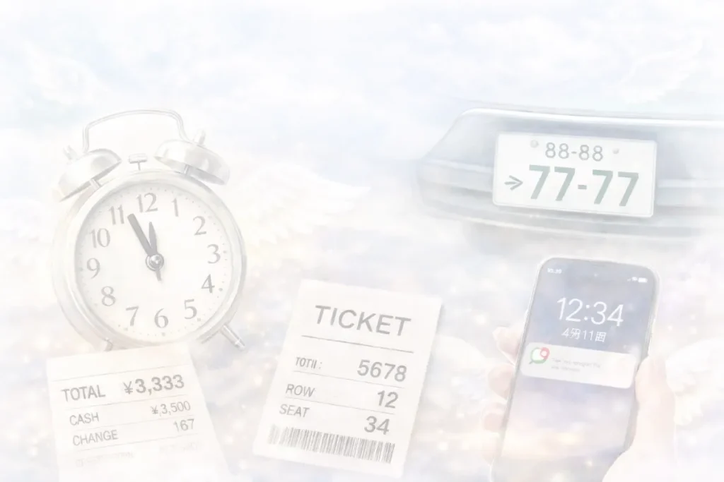 エンジェルナンバーをよく見る場所